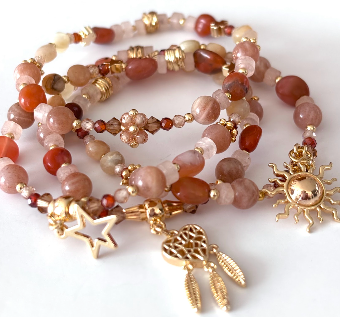 Pulsera Tango – Piedra luna 4Pz
