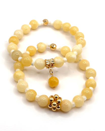 Pulseras Tango – Perlas Amarillas