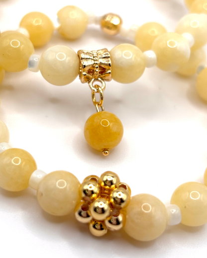 Pulseras Tango – Perlas Amarillas