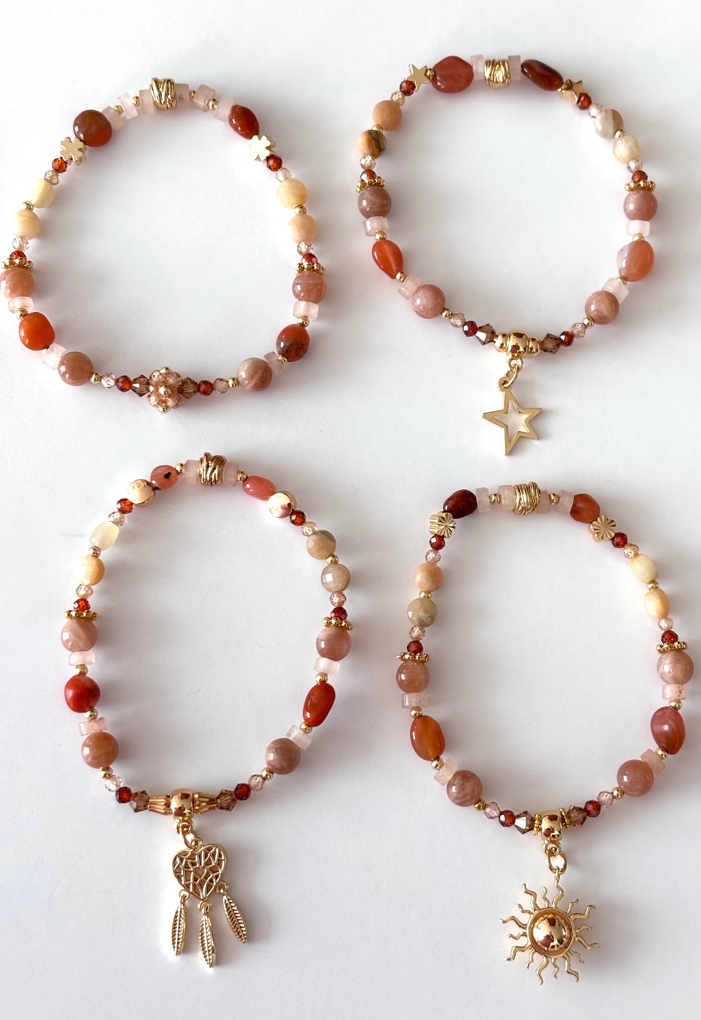 Pulsera Tango – Piedra luna 4Pz