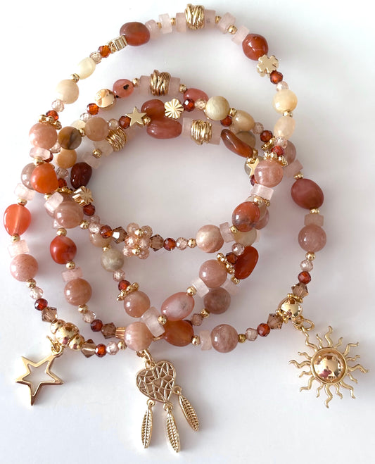 Pulsera Tango – Piedra luna 4Pz